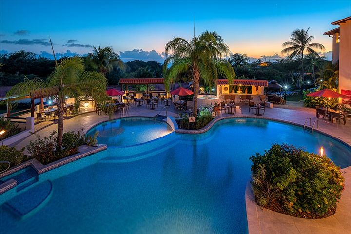 pool view at night pool view at night